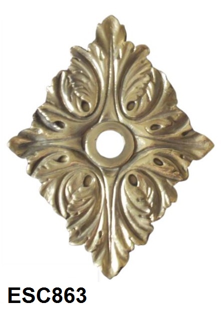 Large backplate for pool water fountain spout in Malta