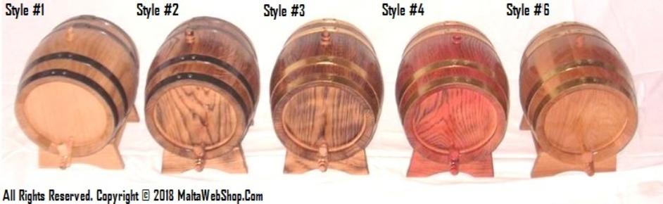 Small oak barrel for wine and whisky dispensing Malta Maltawebshop.com 